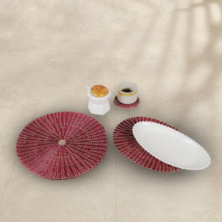Eco-Friendly 12-Inch Table Mats Set of 2